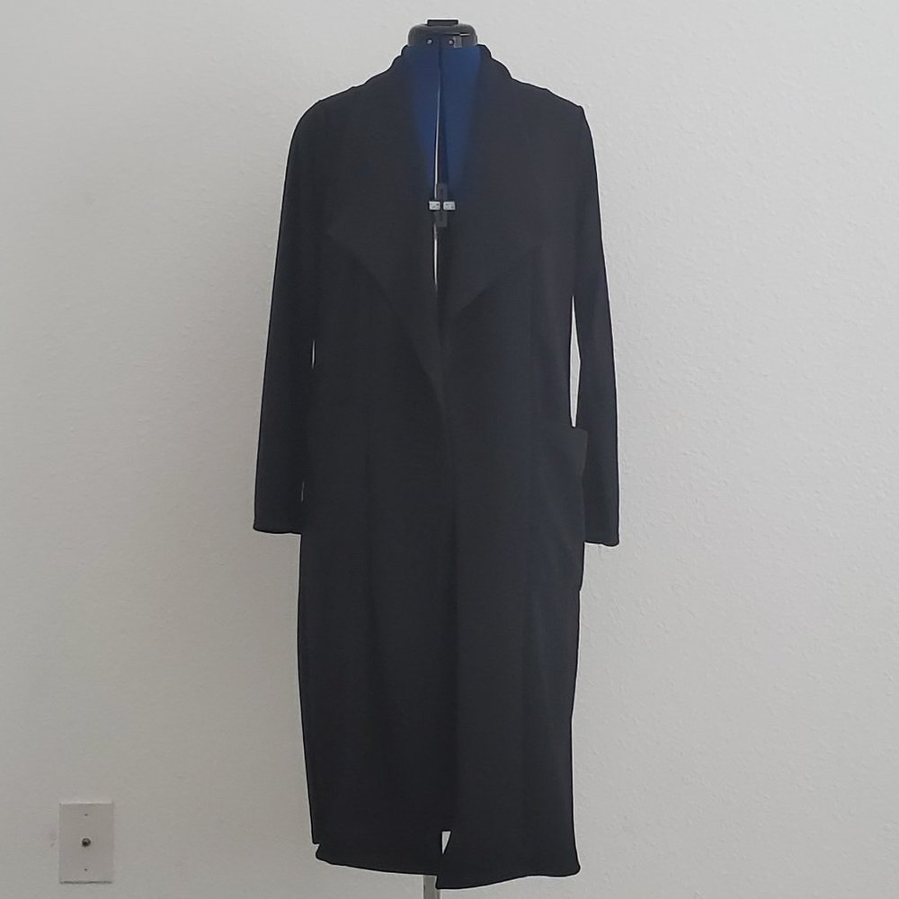 Boohoo Light Women's Jacket Cardigan Outerwear Workwear with Pockets Mid-Length